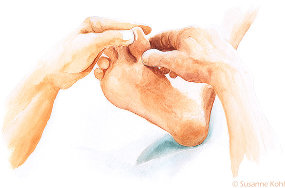 Fußreflexzonenmassage in Berlin, Prenzlauer Berg - kostengünstige Massage an den Füßen